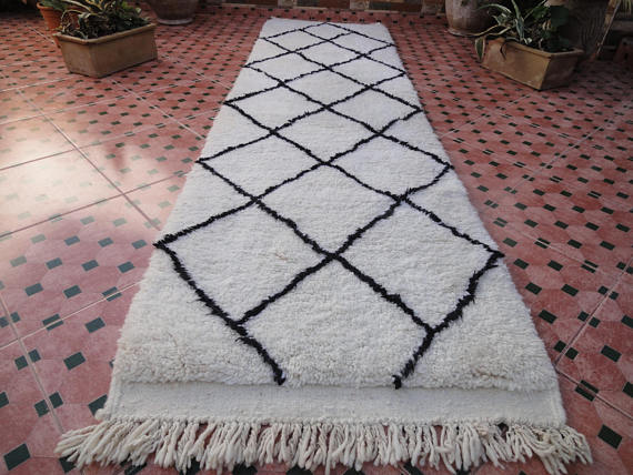 Beni Ouarain carpet 289x81 cm