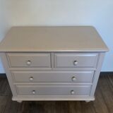 Commode bébé en bois peint