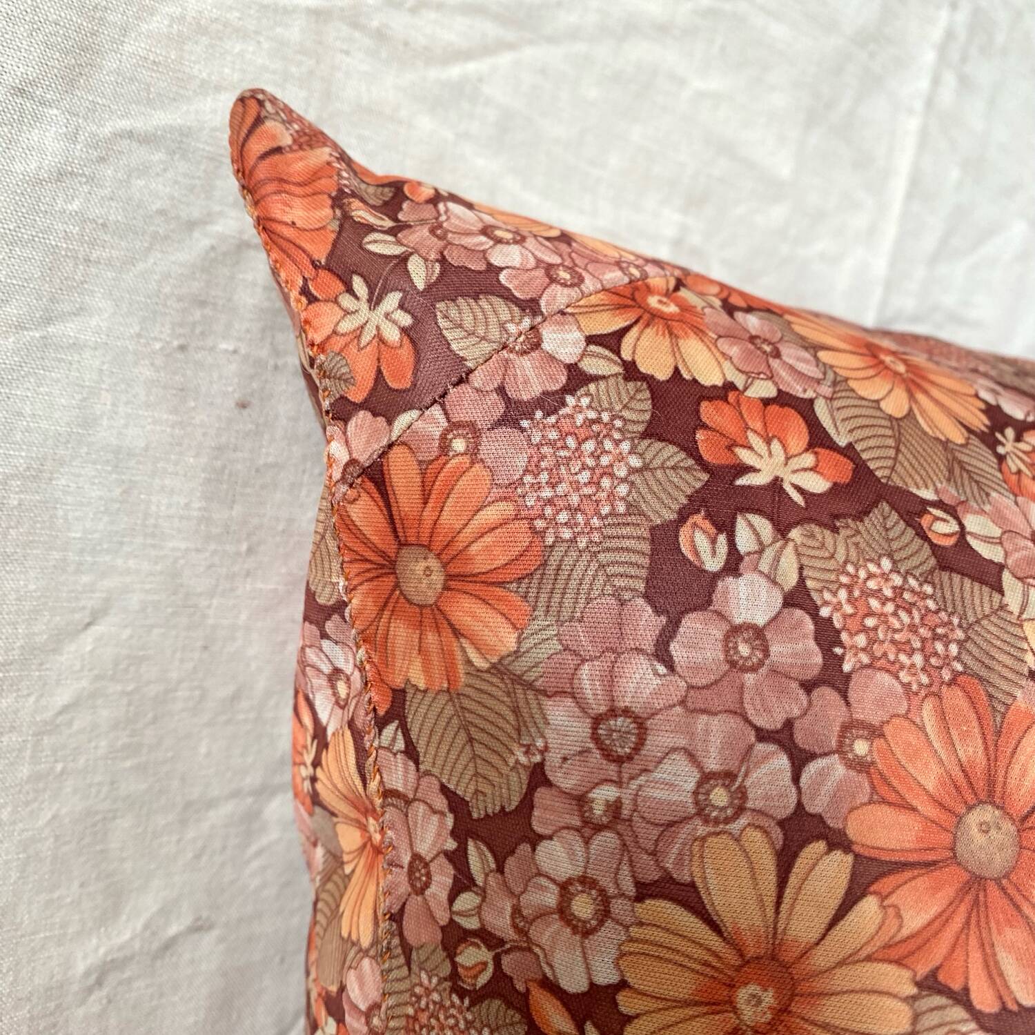 Vintage floral cushion