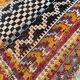Moroccan handmade antique tribal rug 124x142 cm