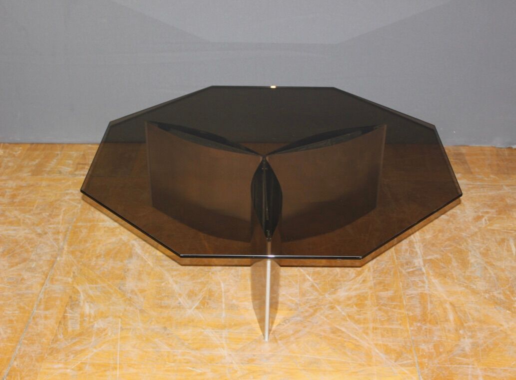 Coffee Table Rosette By Kim Moltzer And Jean Paul Barray Circa 1965