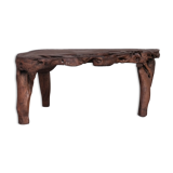 Unusual Solid Wooden Primitive Desk Table