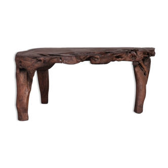 Unusual Solid Wooden Primitive Desk Table