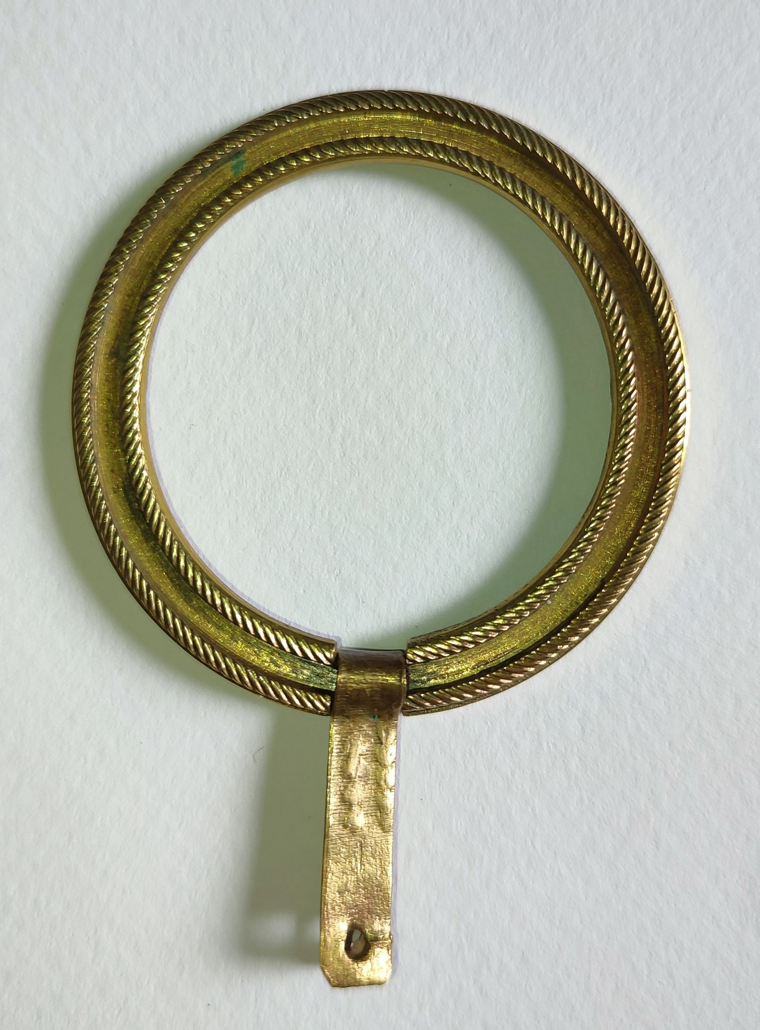 Anneau à tirer second-Empire en bronze