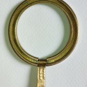 Anneau à tirer second-Empire en bronze
