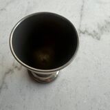 A set of two silver egg cups