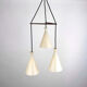 Lampe suspendue en teck Boomerang des années 1960 par Philips Mid Century Vintage
