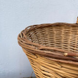 Old woven wicker basket