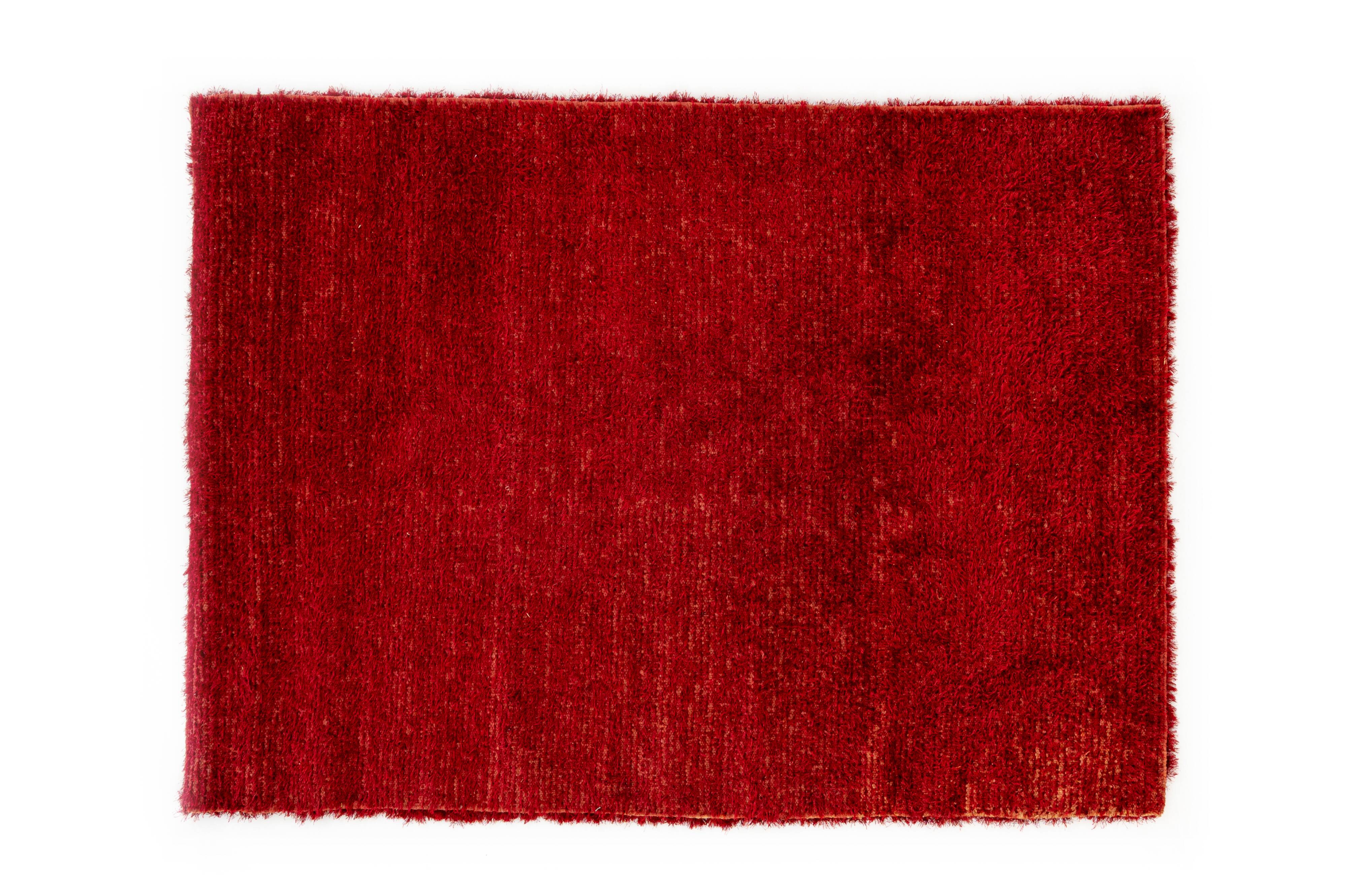 NOS Scandinavian design viscose rya rug by Axeco Svenska AB. 198 x 142 cm = 78 x 56 in