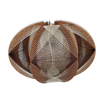 Suspension vintage wood and son braids