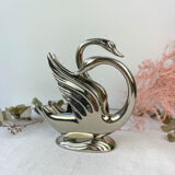 Tin mail holder couple of swans