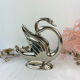 Tin mail holder couple of swans