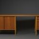 Scandinavian teak & oak desk-sideboard 1950s/60s