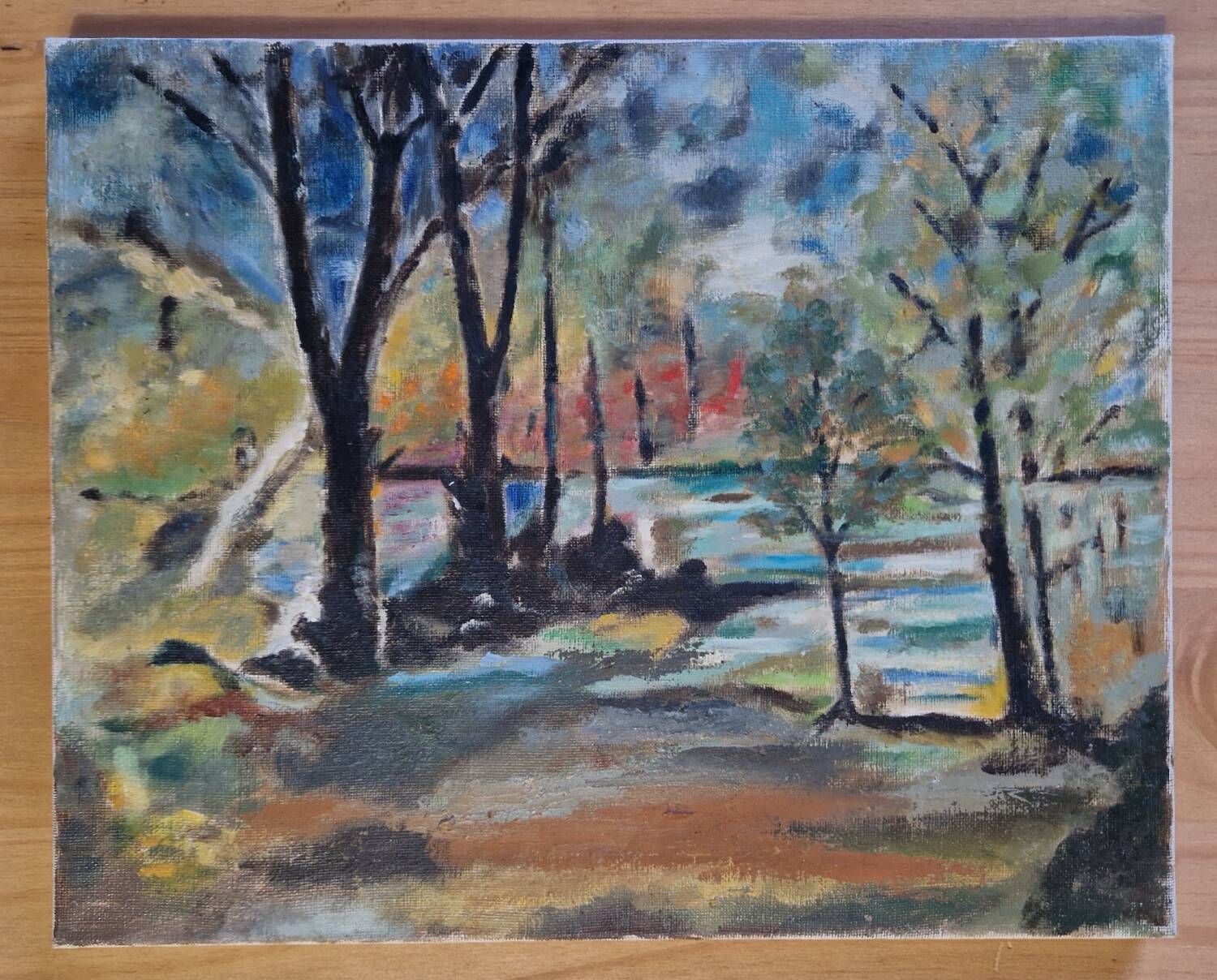 Landscape painting table