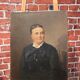 Oil on canvas portrait of a woman