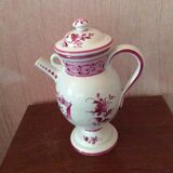 Pharmacy pot or chevrette in earthenware from Clamecy
