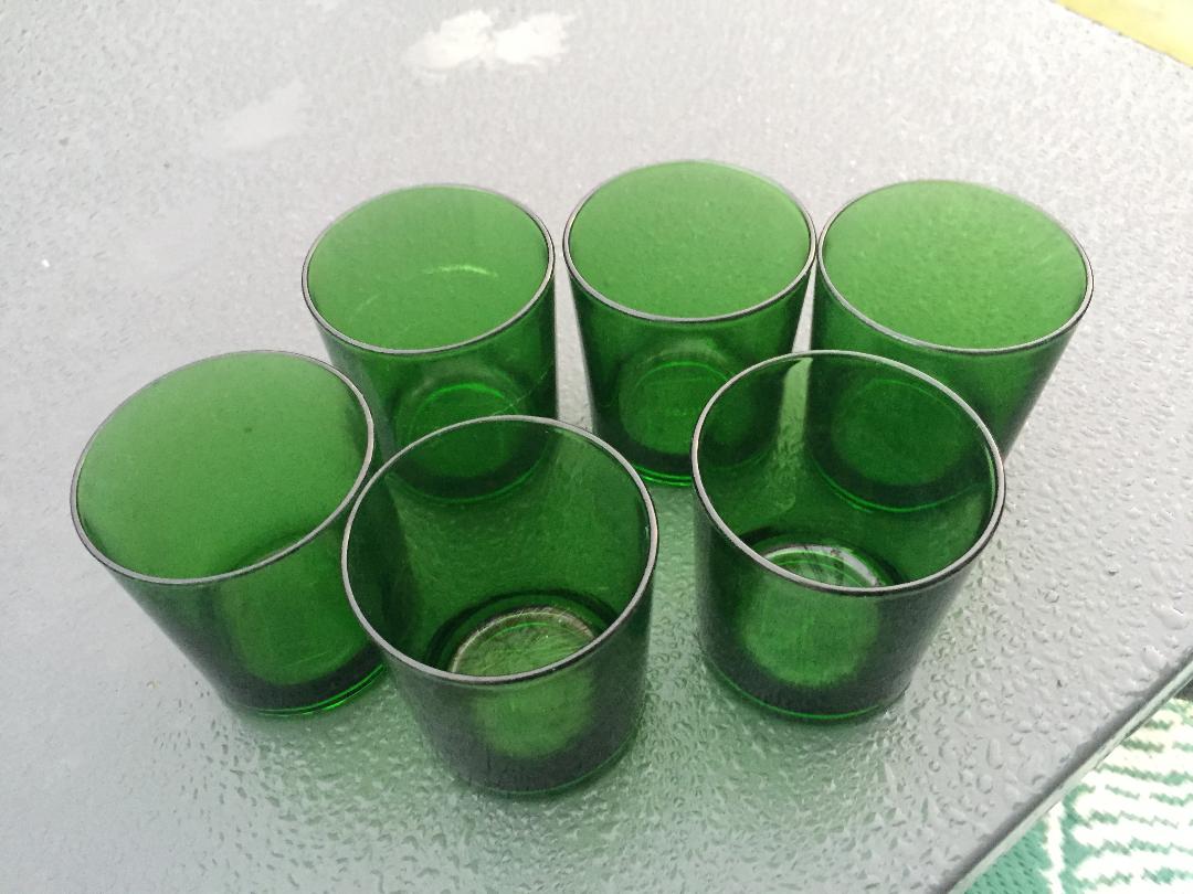 Lot de 6 verres vintage