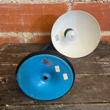 Vintage Aluminium Desk Flexo Lamp ALUMINOR White Metal + Aluminium Globe