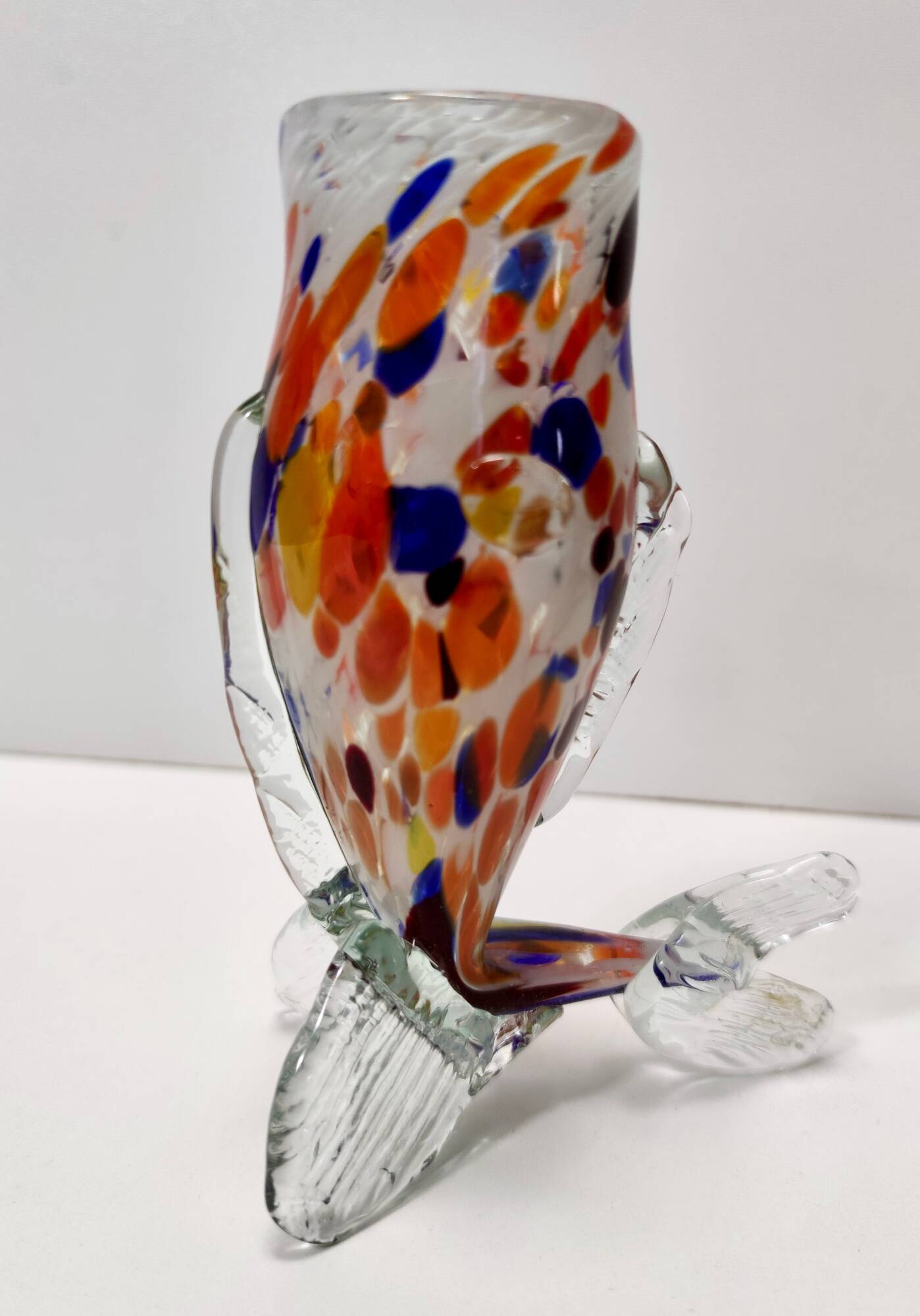 Ensemble de six verres à boire multicolores en verre de Murano par Toso, Italie