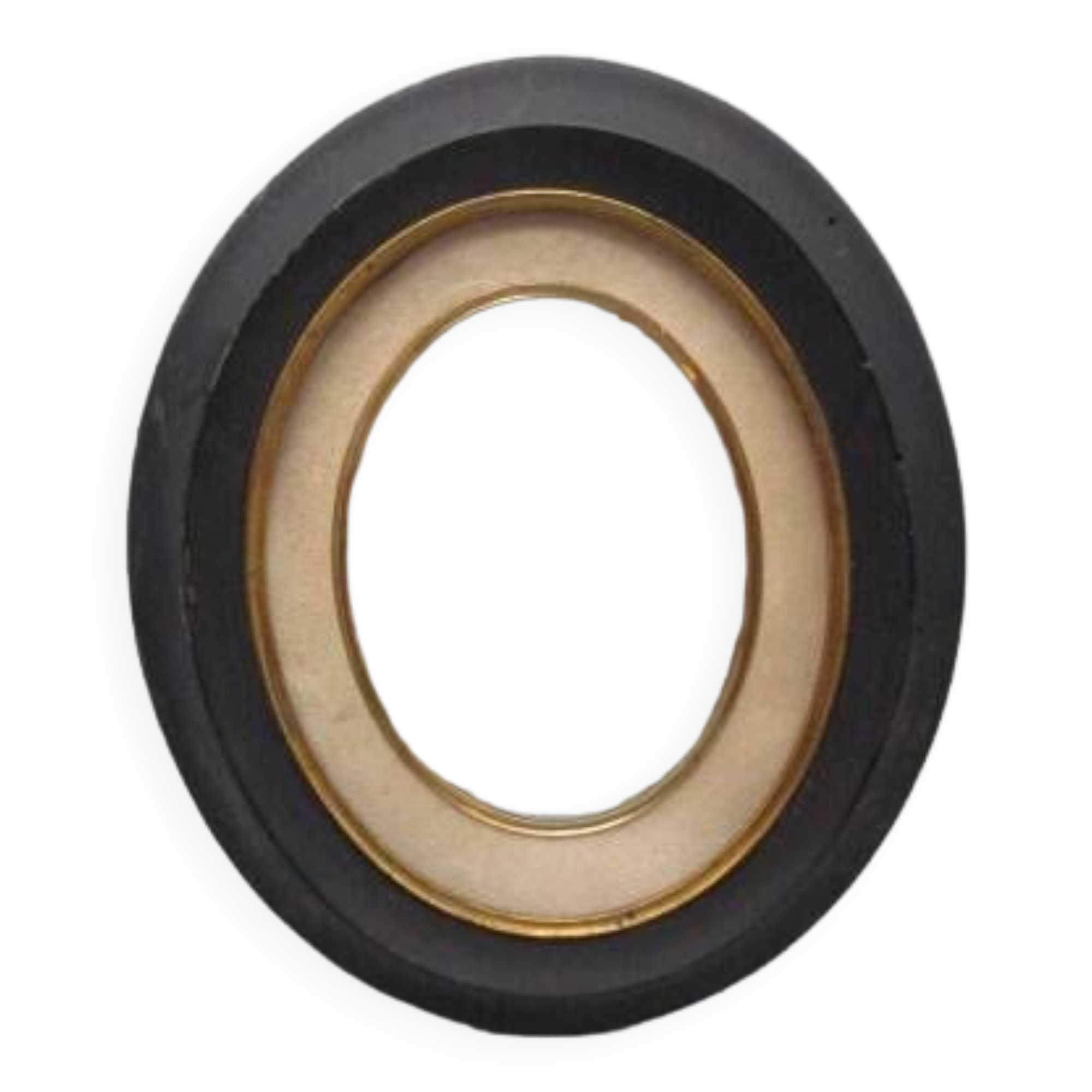 Small old oval wooden frame