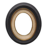 Small old oval wooden frame