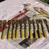 Set of 12 Dessert Cutlery - 1930s - Vintage Dessert Forks