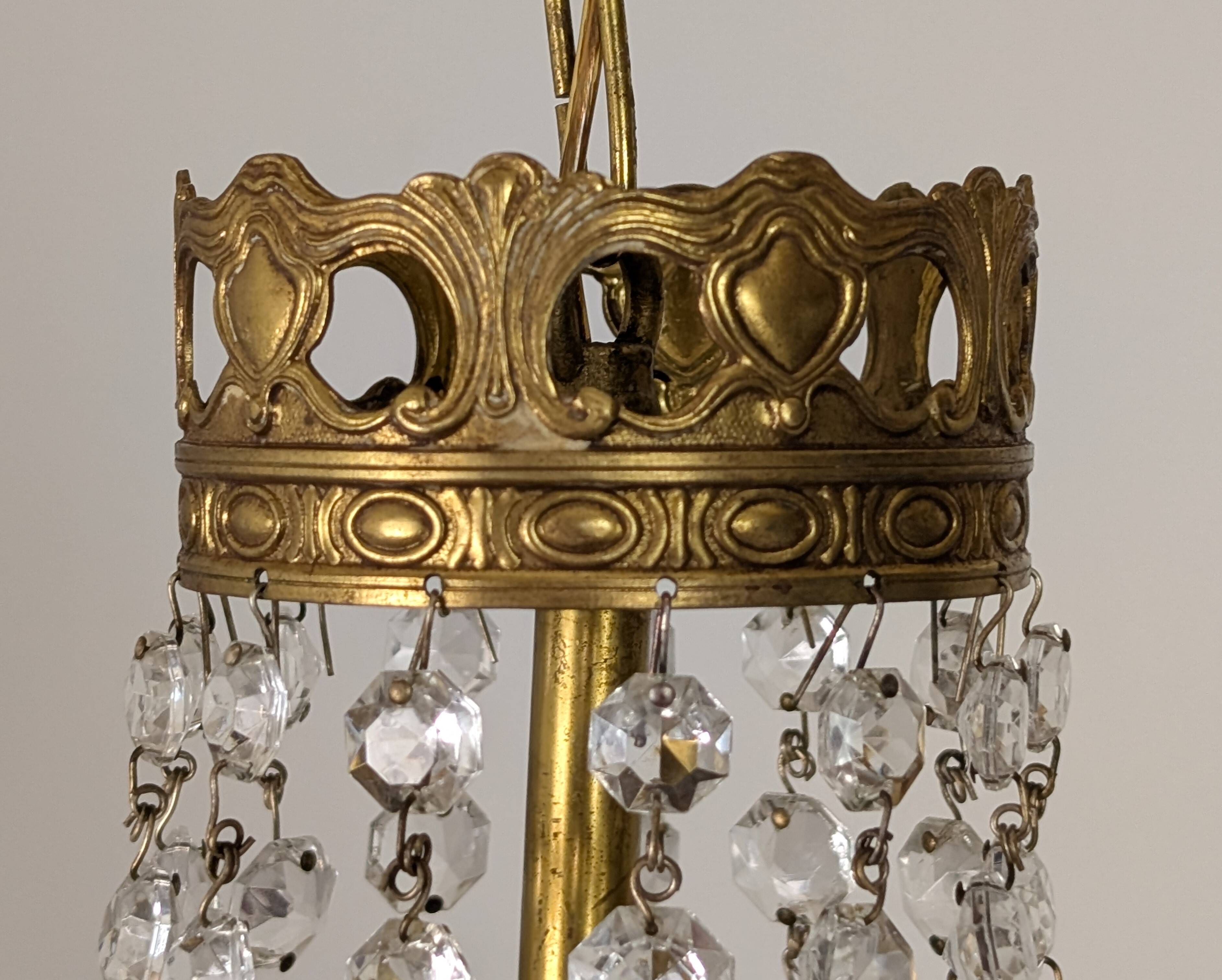 Lustre pampilles montgolfière