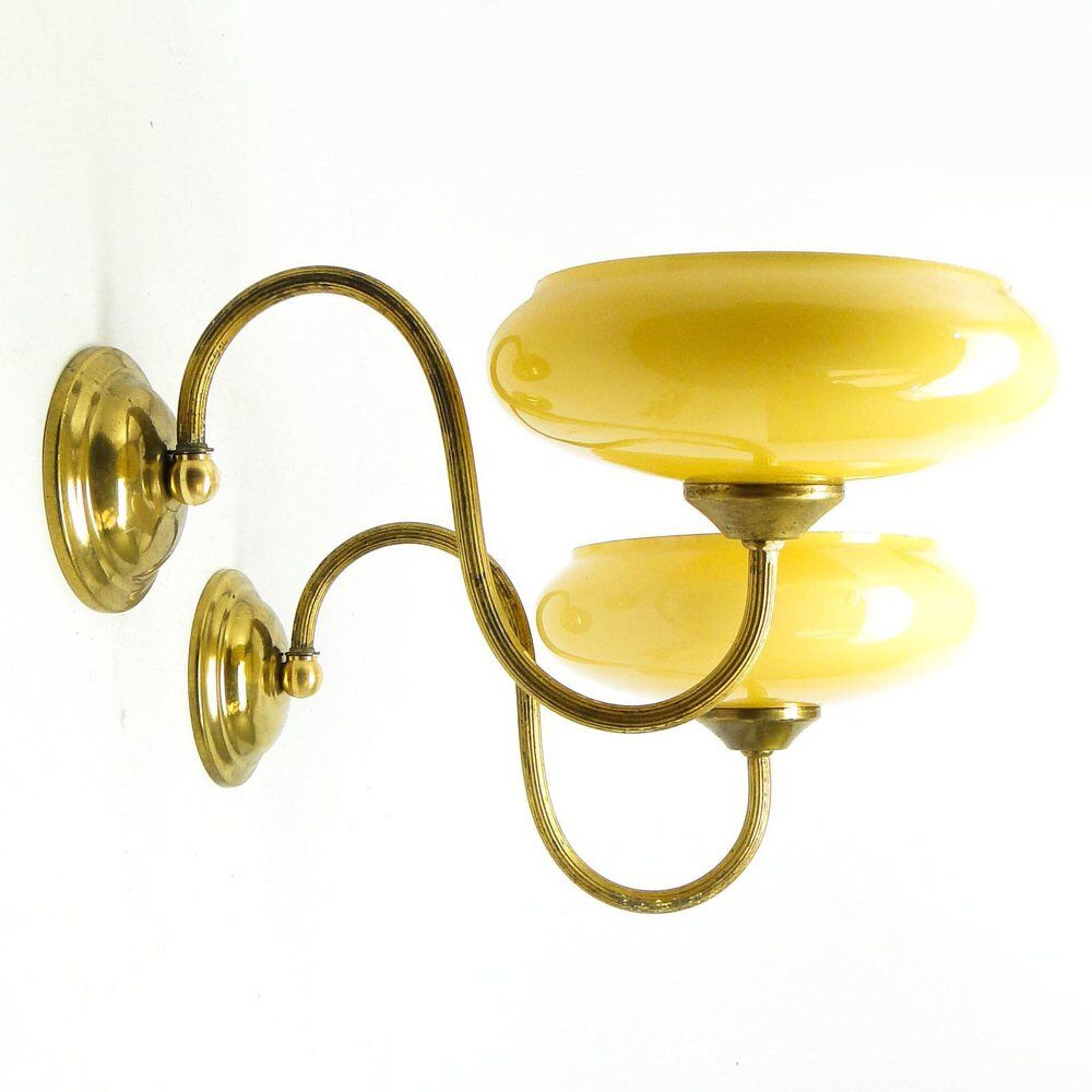 Art Deco sconces, Poland, 1950s, set of 2