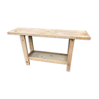 Beech carpenter's workbench table from the 70s and 80s