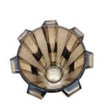 Art Deco Smoked Glass Vase 1930s