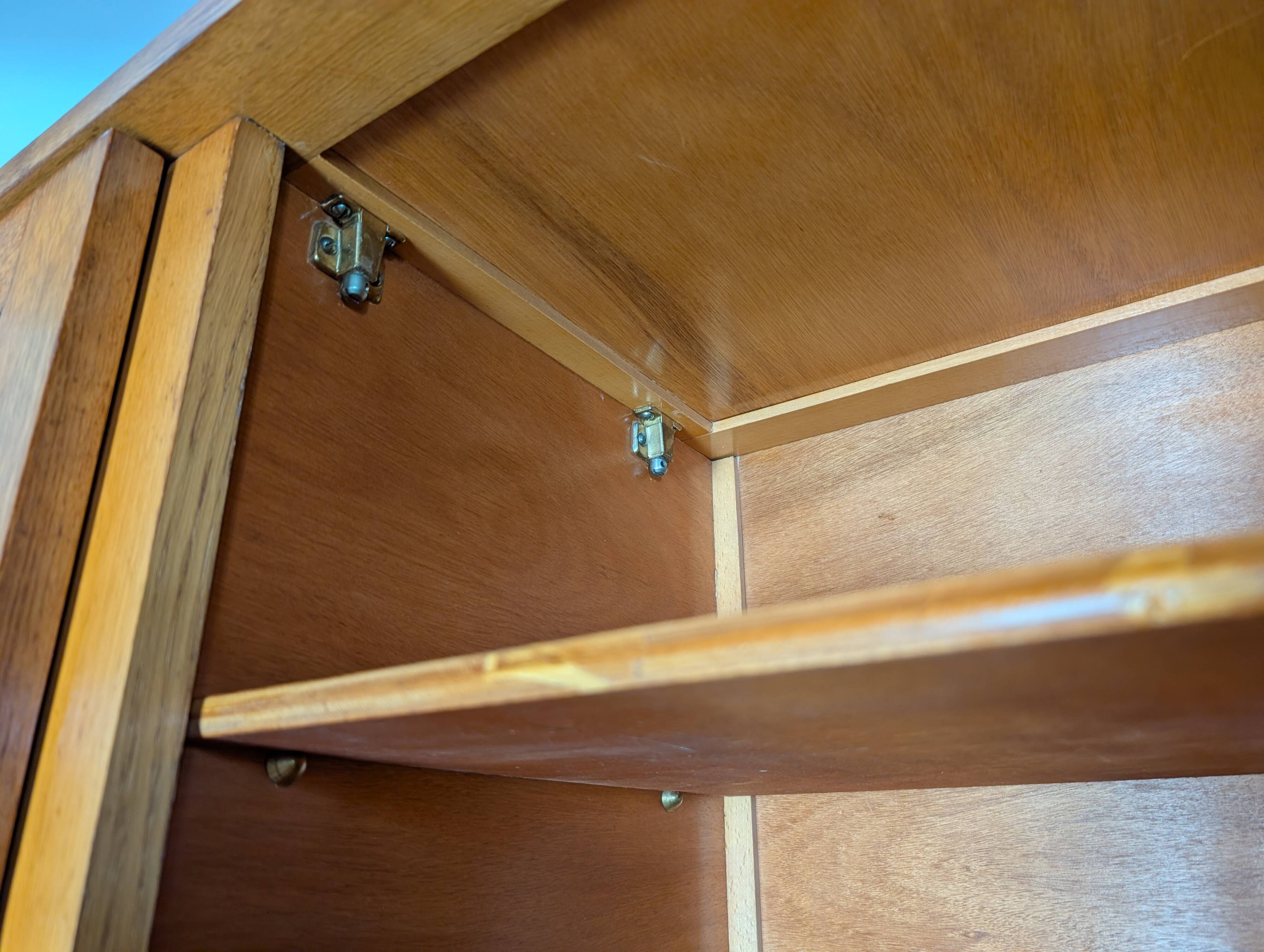 Wood and rattan wardrobe 60'