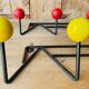 2 coat rack walls 4 balls balls 50s