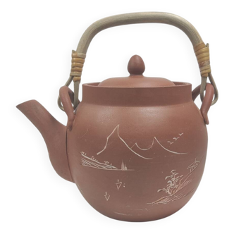 Terracotta teapot