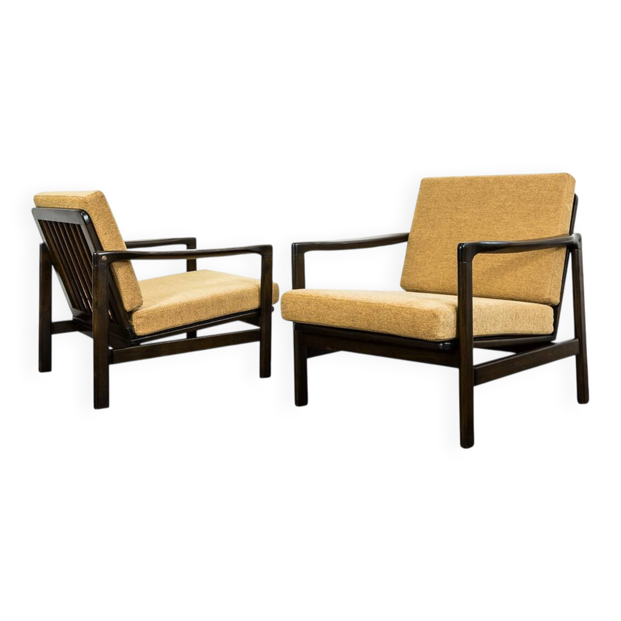 Mid Century Armchairs By Zenon Bączyk, 1960's, Set Of 2