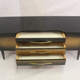 Sideboard wood varnished and dusted 50s