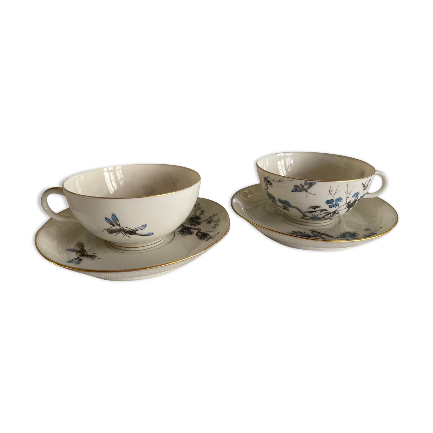 Fine porcelain tea cups