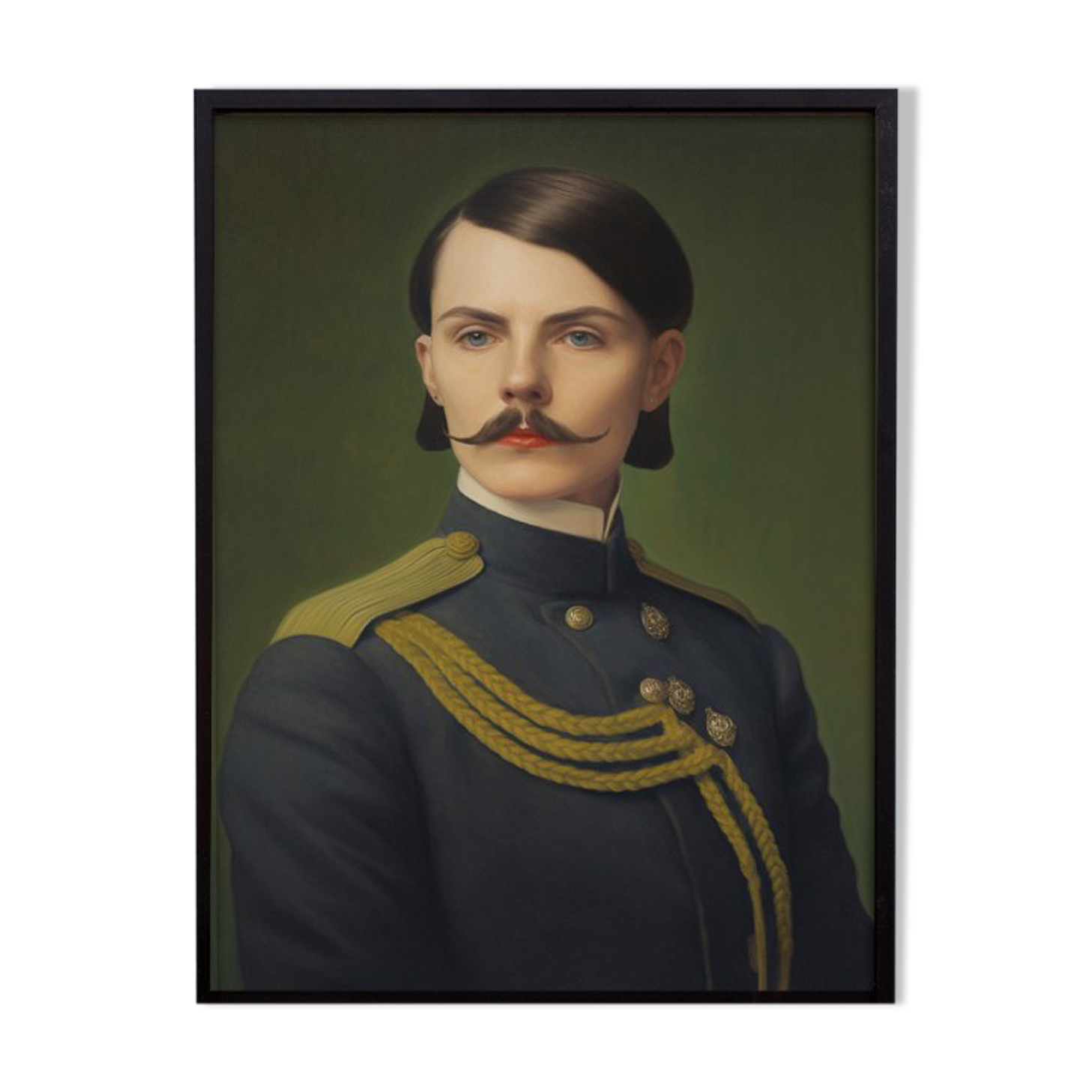 Old portrait - series “Les moustachu-es”