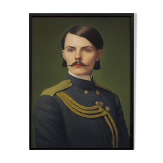 Old portrait - series “Les moustachu-es”