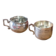 Lot de 2 tasses en métal « Louise & Suzanne »