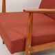 Scandinavian armchair in terracotta wool, 1970