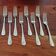 Christofle - Set of 8 table forks model Japan in silver-plated metal
