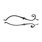 Paire de patères fer forgé