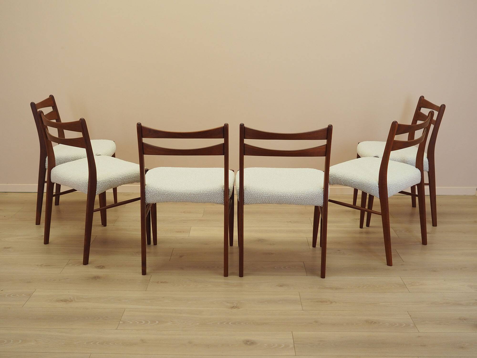 Set of six teak chairs, Danish design, 1960s, made in Denmark