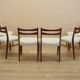 Set of six teak chairs, Danish design, 1960s, made in Denmark