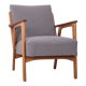 Vintage 60's armchair in teak wood and fabric danish design