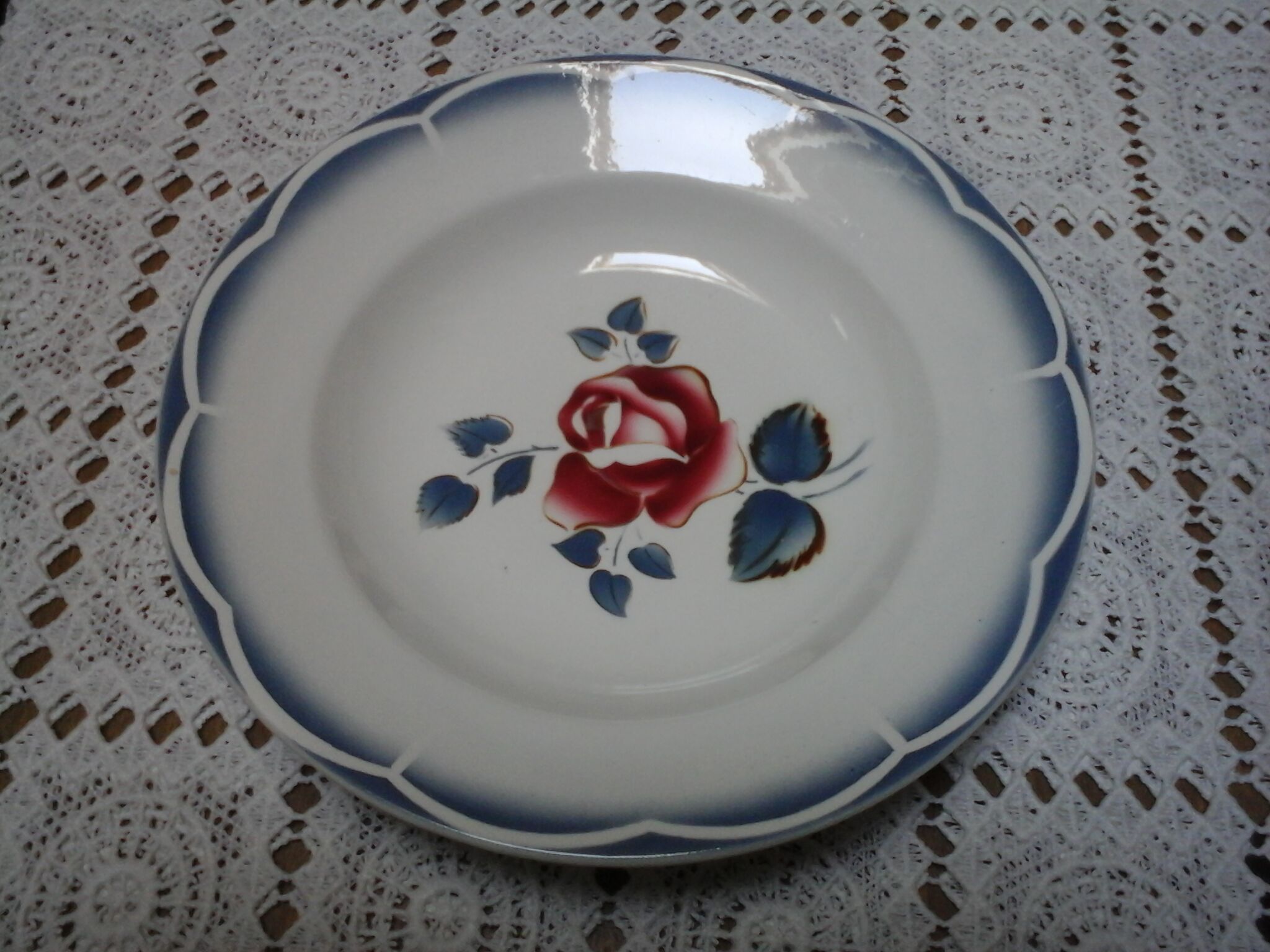 Lot de 4 assiettes creuses de Digoin Sarreguemines