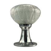 Lampe de table lampe de chevet chrome Doria verre espace âge design