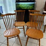 Set of 4 Baumann wooden chairs, Tacoma model
