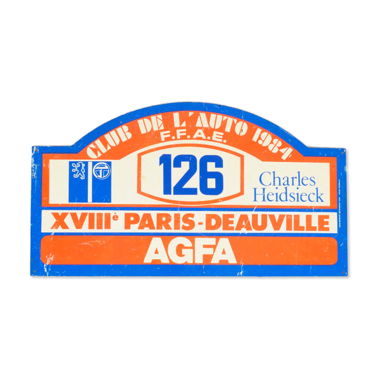 Plaque Paris-Deauville 1988