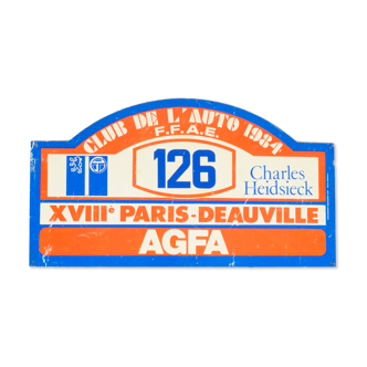 Plaque Paris-Deauville 1988